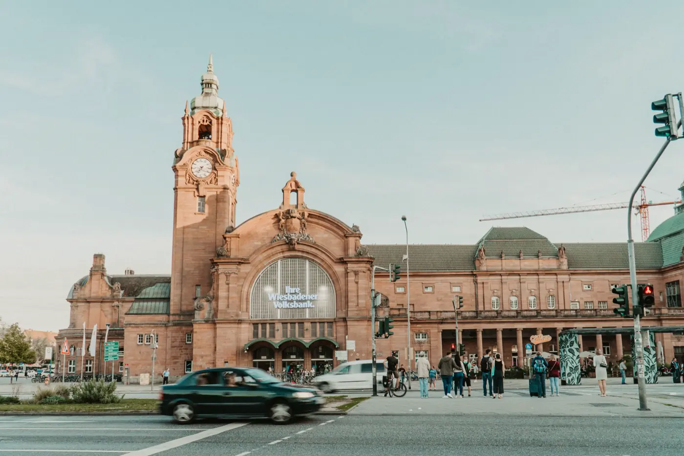 Der Hauptbahnhof in Wiesbaden